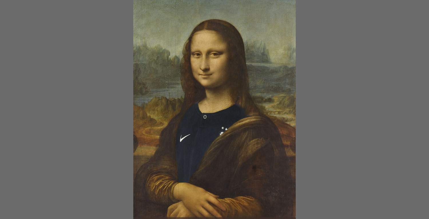 Il Louvre posta su Twitter la Gioconda con la maglia della nazionale francese per festeggiare la vittoria ai Mondiali