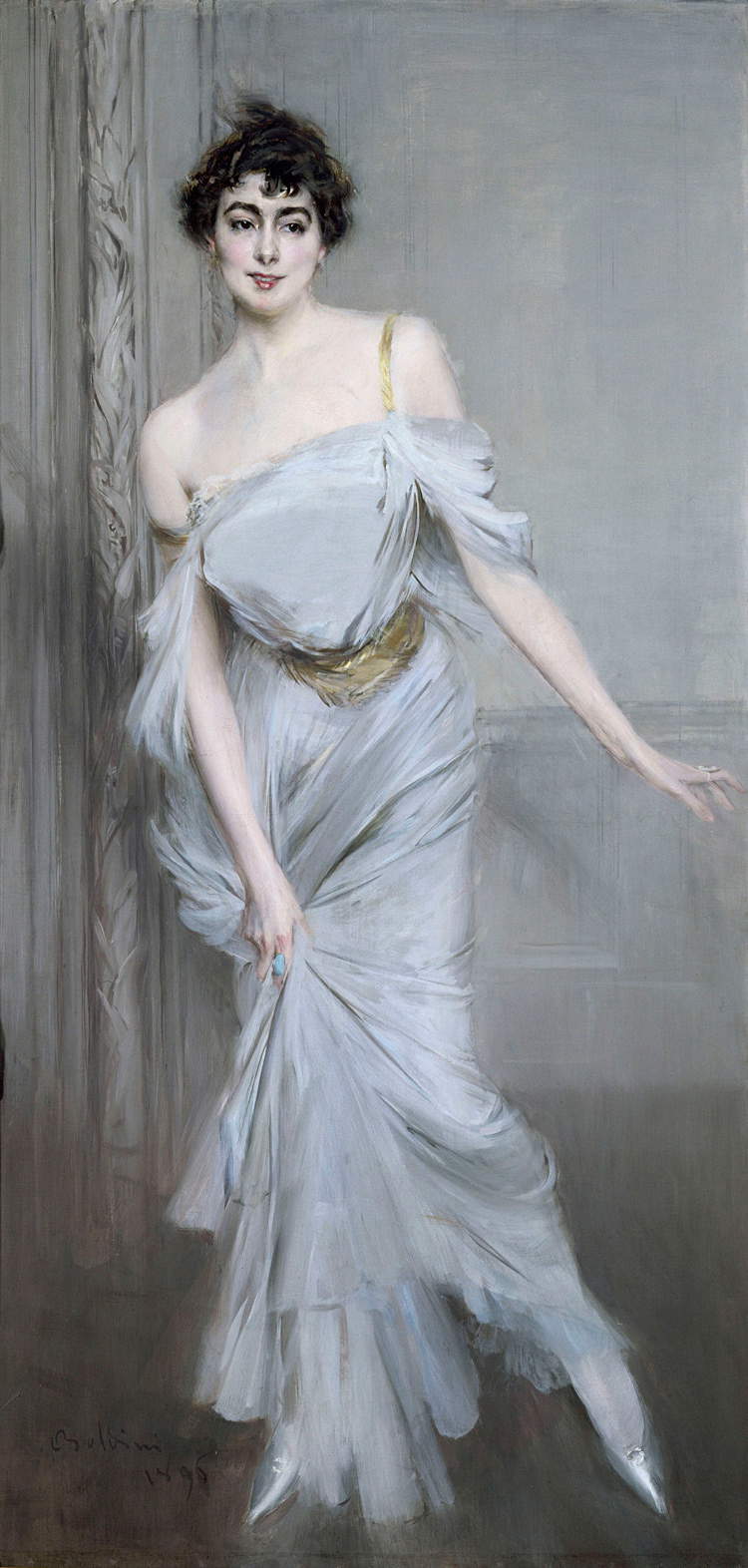 Giovanni Boldini, Retrato de M.me Charles Max (1896; óleo sobre lienzo; París, Museo de Orsay)