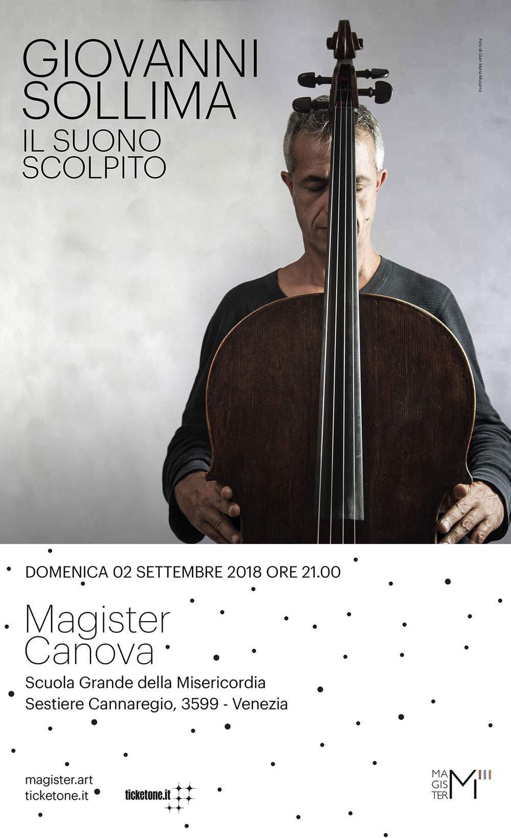 Esclusivo concerto di Giovanni Sollima in occasione di Magister Canova 