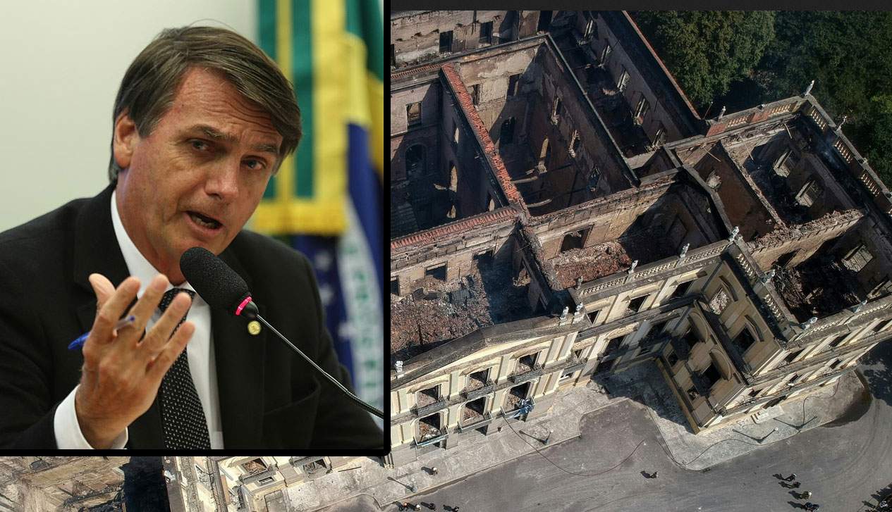 National Museum in Rio, when Jair Bolsonaro was saying: by now it has caught fire, what am I supposed to do with it?