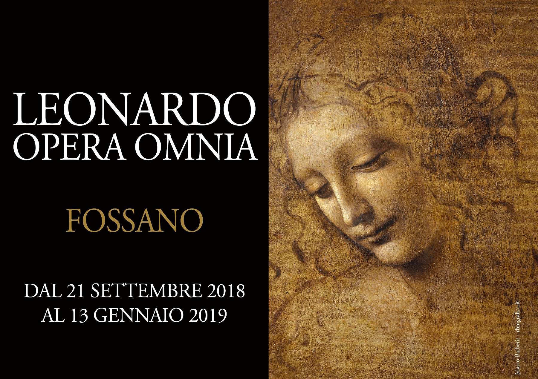 Ouverture de Fossano, une exposition de reproductions d'œuvres de Léonard de Vinci, sous la direction d'Antonio Paolucci
