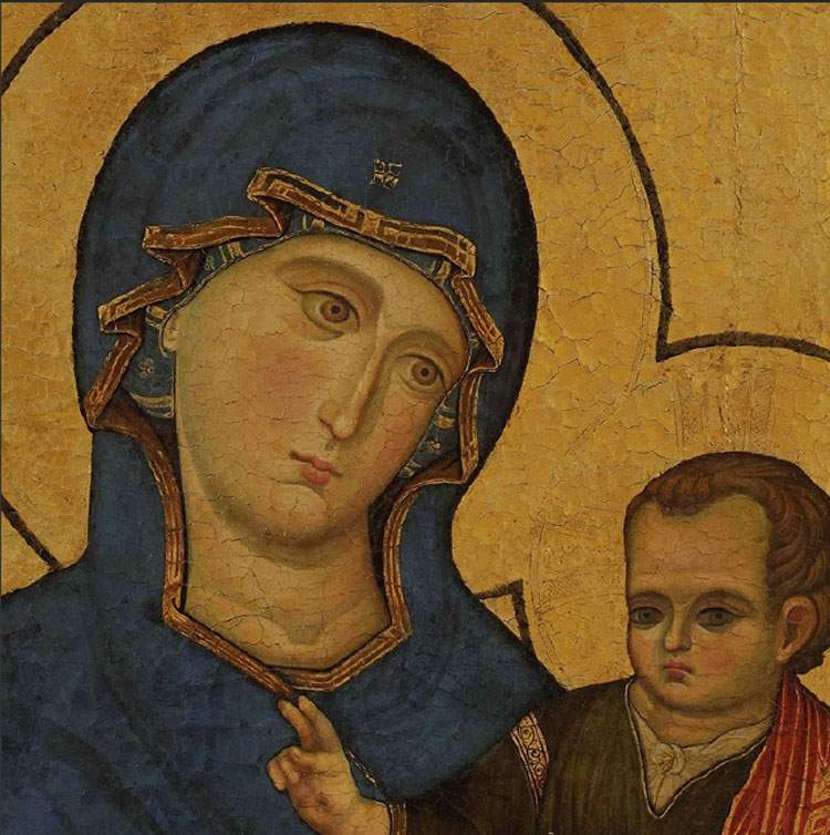 La Vierge à l'Enfant de Santa Maria del Popolo est une œuvre de Filippo Rusuti : la signature émerge de la restauration.