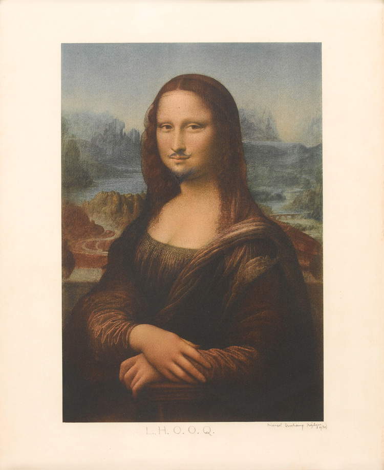Marcel Duchamp, L.H.O.O.Q. (1930; Grafite su supporto fotografico, 61,5 x 49,5 cm; immagine 48 x 33 cm; Collection Centre Pompidou, Paris Mus&eacute;e national d&rsquo;art moderne - Centre de cr&eacute;ation industrielle). Copyright: &copy; Succession Marcel Duchamp, by SIAE 2018