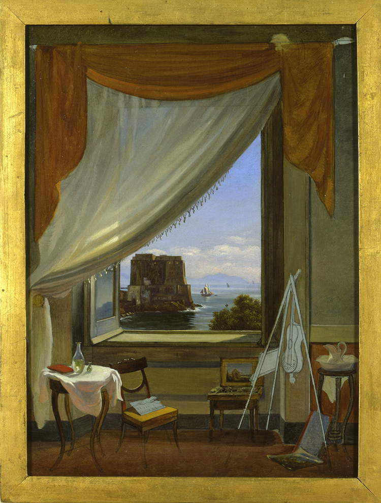 Massimo D&rsquo;Azeglio, Lo studio del pittore a Napoli (1827 circa; Torino, GAM &ndash; Galleria Civica d&rsquo;Arte Moderna e Contemporanea)