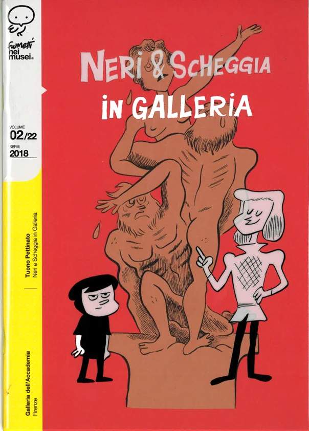 Florence, à la galerie de l'Accademia, une bande dessinée accompagne les jeunes visiteurs.