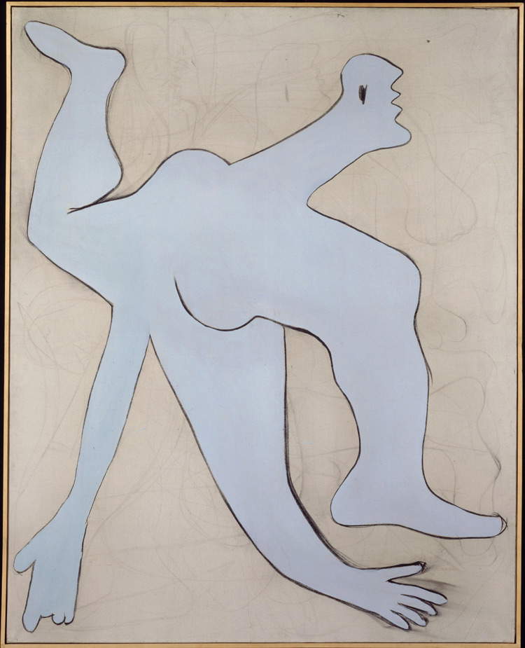 Pablo Picasso, L&rsquo;acrobate bleu (novembre 1929; carbone e olio su tela, 162 x 130 cm; Collection Centre Pompidou, Paris Mus&eacute;e national d&rsquo;art moderne - Centre de cr&eacute;ation industrielle).