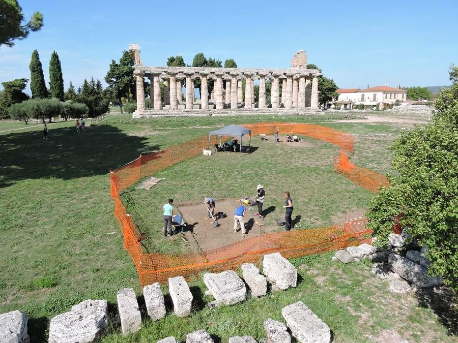 Paestum, three ongoing excavations in the archaeological area