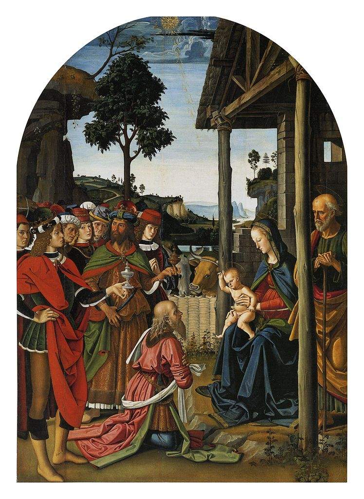 Milan, l'exposition de Noël de cette année est l'Adoration des Mages du Pérugin.