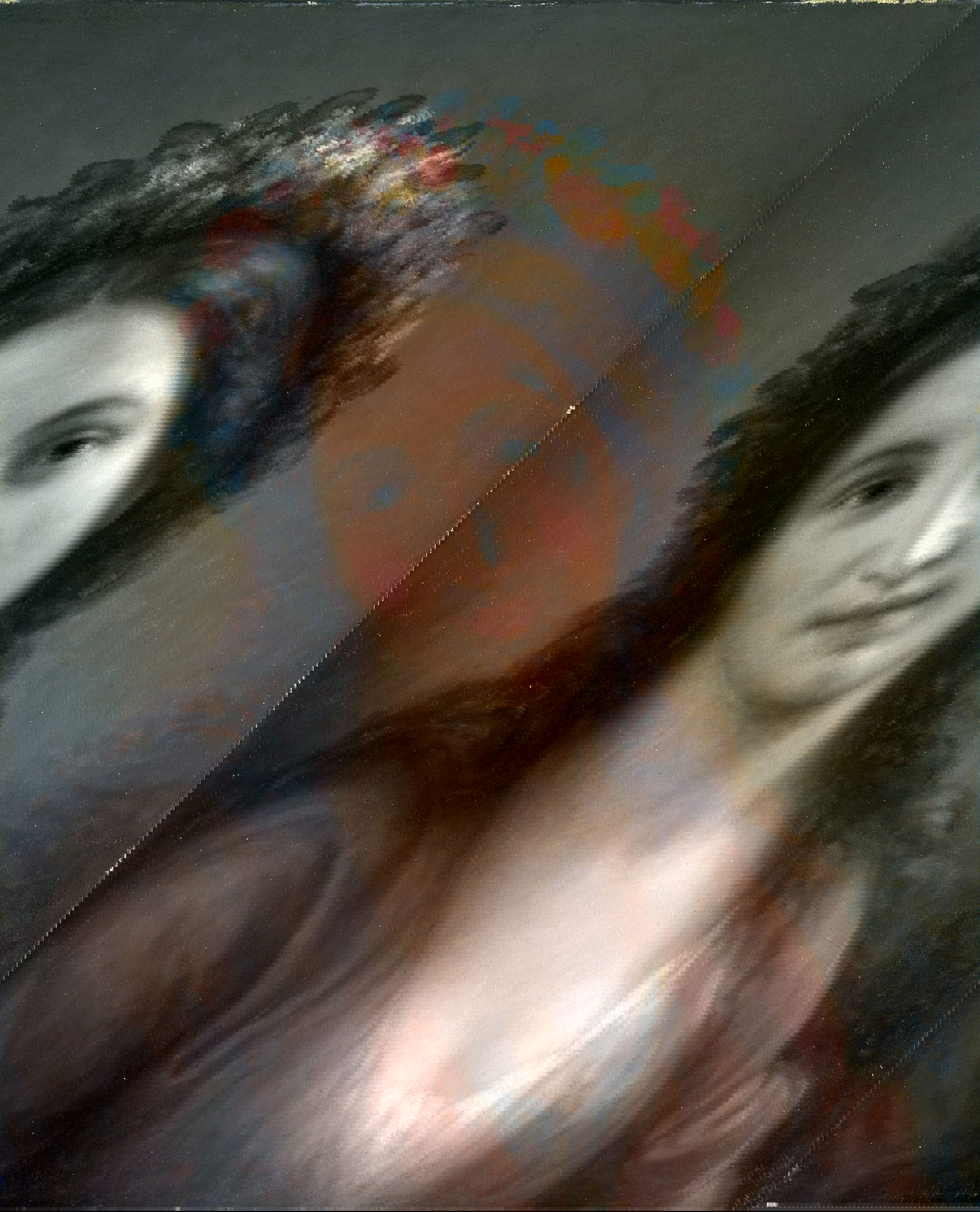 Giovanni Carnovali dit il Piccio, Flora (1871 ; huile sur toile, 54 x 44 cm ; collection privée)