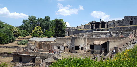 Découverte d'une domus ancienne dans le parc archéologique de Pompéi