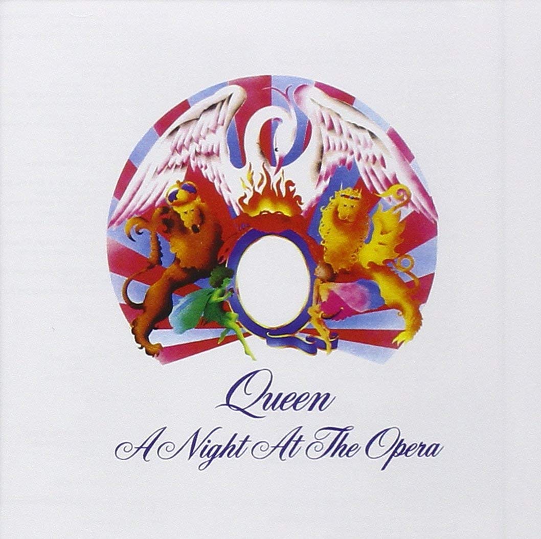 The album cover of A night at the opera The album cover of A night at the opera