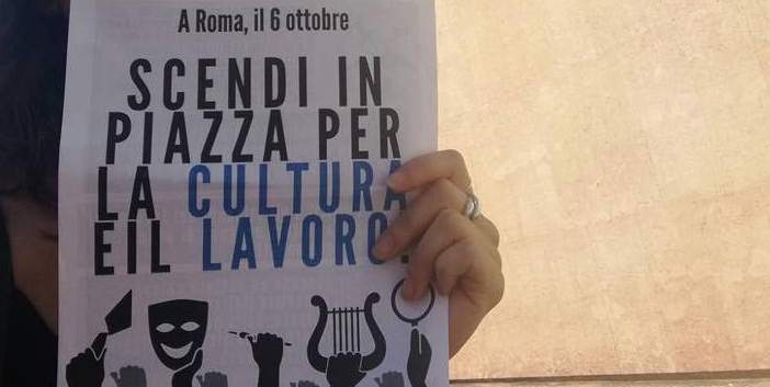 Rome, prête pour la grande manifestation du 6 octobre en faveur du travail culturel