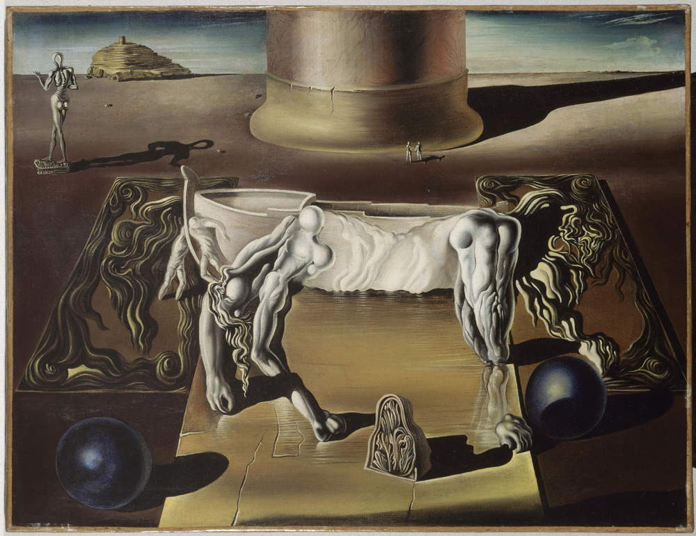 Salvador Dal&iacute;,  Dormeuse, cheval, lion invisibles (1930; olio su tela, 50,2 x 65,2 cm; Collection Centre Pompidou, Paris Mus&eacute;e national d&rsquo;art moderne - Centre de cr&eacute;ation industrielle)  Copyright: &copy; Salvador Dal&iacute;, Fundaci&oacute; Gala-Salvador Dali, by SIAE 2018