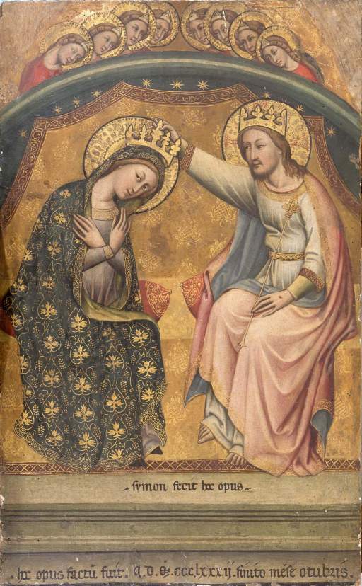 The Coronation of the Virgin by Simone de' Crocifissi will be shown to the public in Bologna