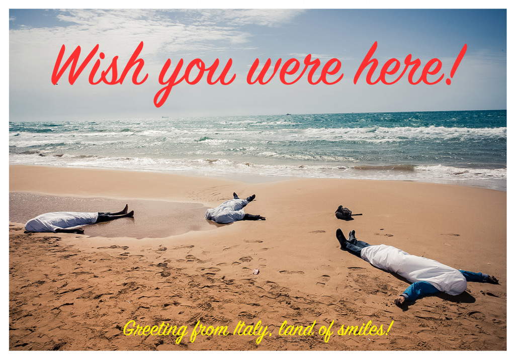 Wish you were here / Greeting from Italy, land of smiles by Allan Dransfield