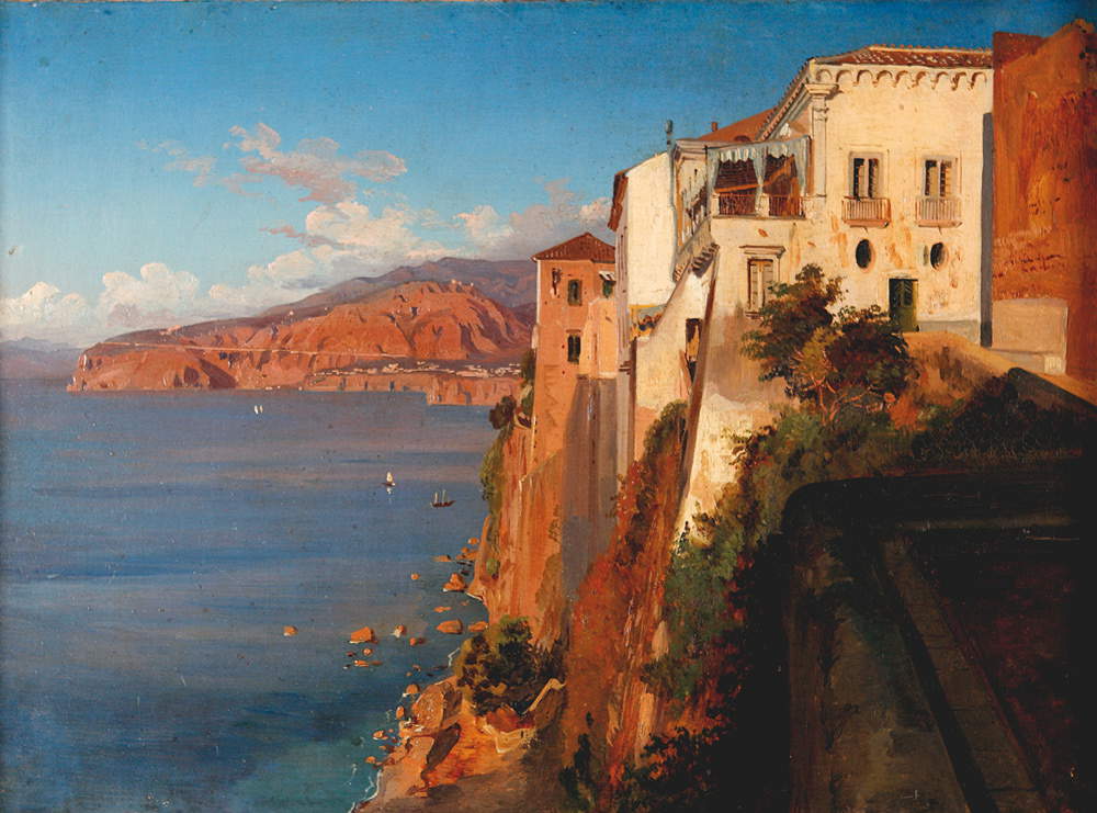 Thedore Ducl&egrave;re, La casa del Tasso a Sorrento (1860 circa; Sorrento, Museo Correale di Terranova)