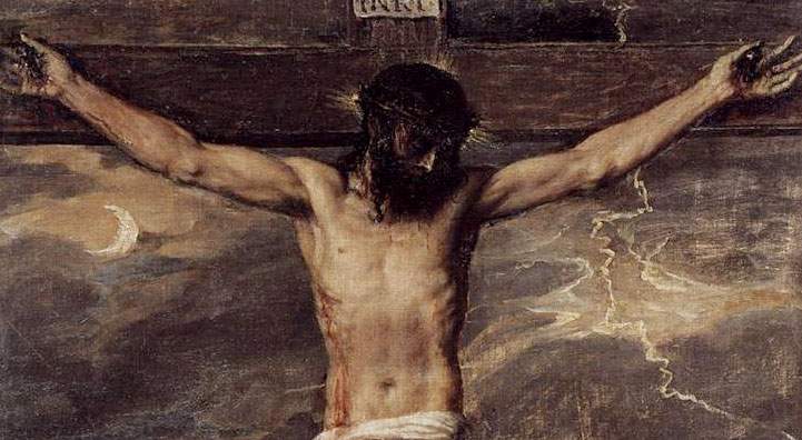 Serious accident in Spain, at Escorial Titian's Christ Crucified falls and rips open