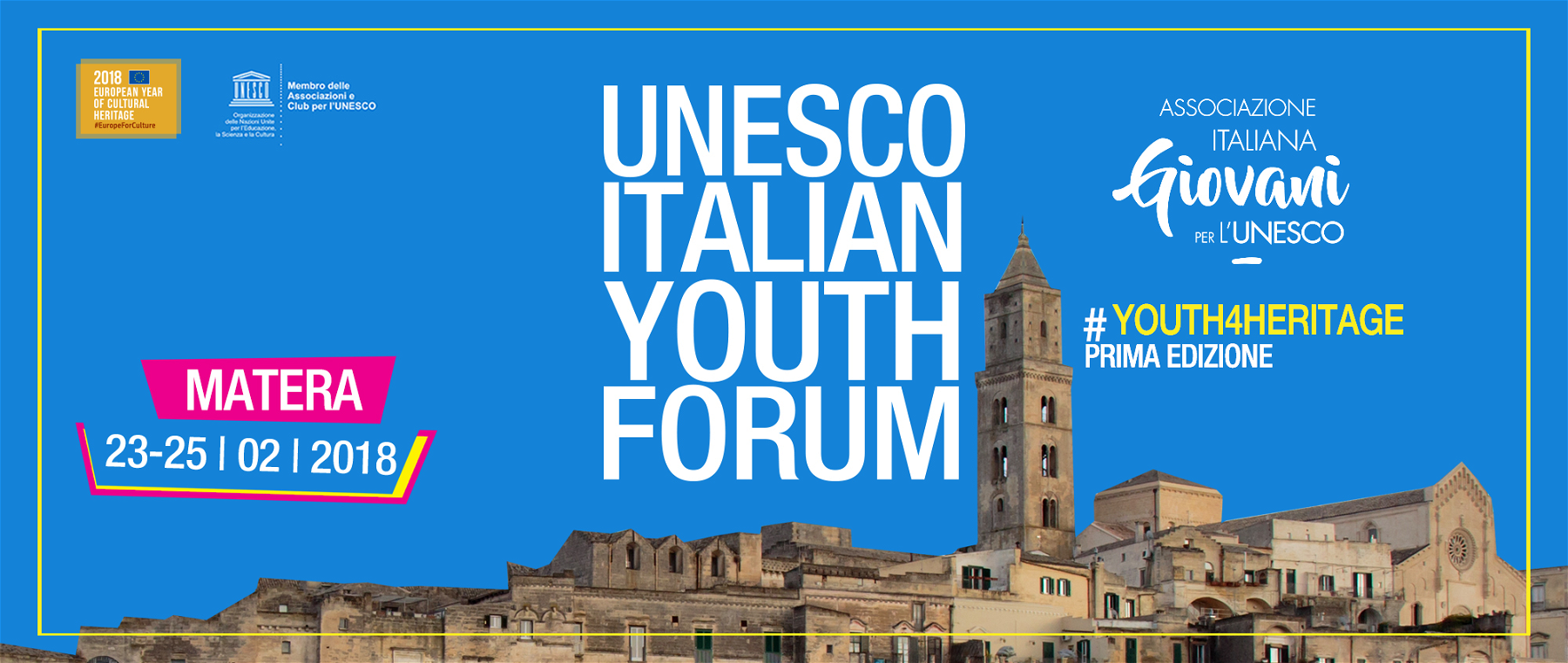 Le premier forum UNESCO pour les jeunes se tiendra à Matera du 23 au 25 février. Voici comment participer