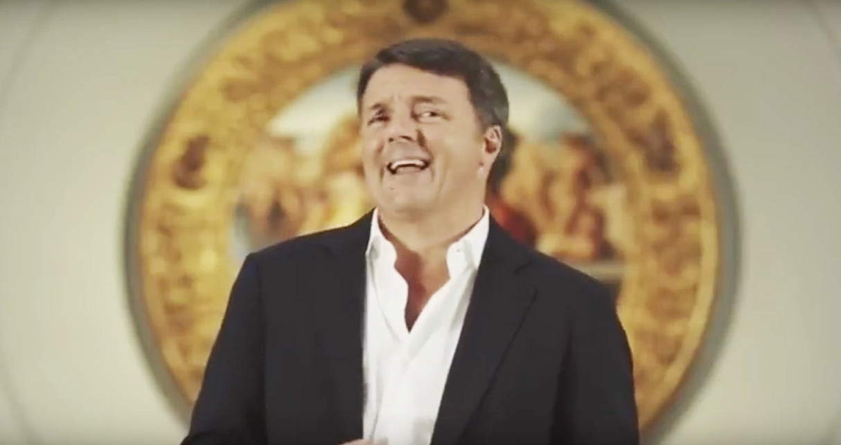 Matteo Renzi in un fotogramma del trailer di Florence