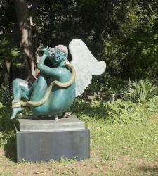 En Palermo, las esculturas de Alba Gonzales en una exposición en el Parque de la Fundación Whitaker.