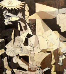 Picasso's cartoon of Guernica is on display in Padua