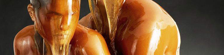 Konservierung durch Blake Little: Aufnahmen von Menschen und Tieren, die mit Honig bedeckt sind