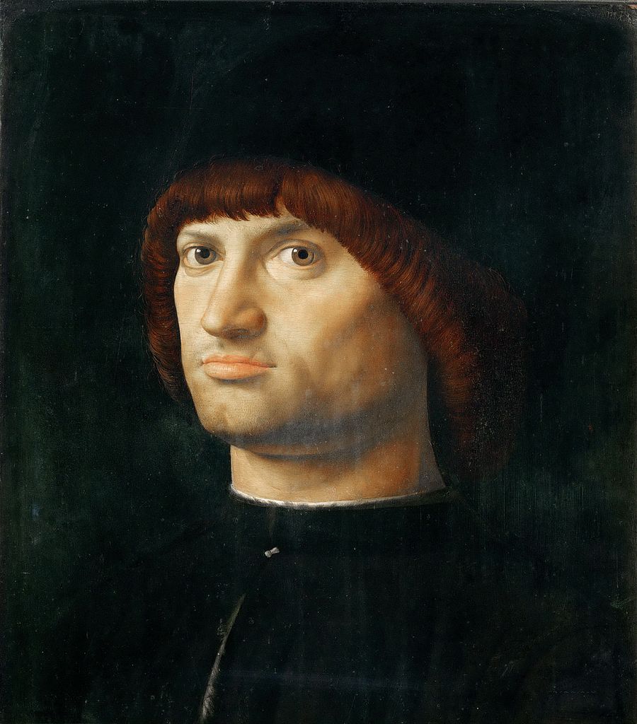 Antonello da Messina, Ritratto d'uomo noto come Il condottiero (1475 circa; olio su tavola, 36 x 30 cm; Parigi, Louvre)