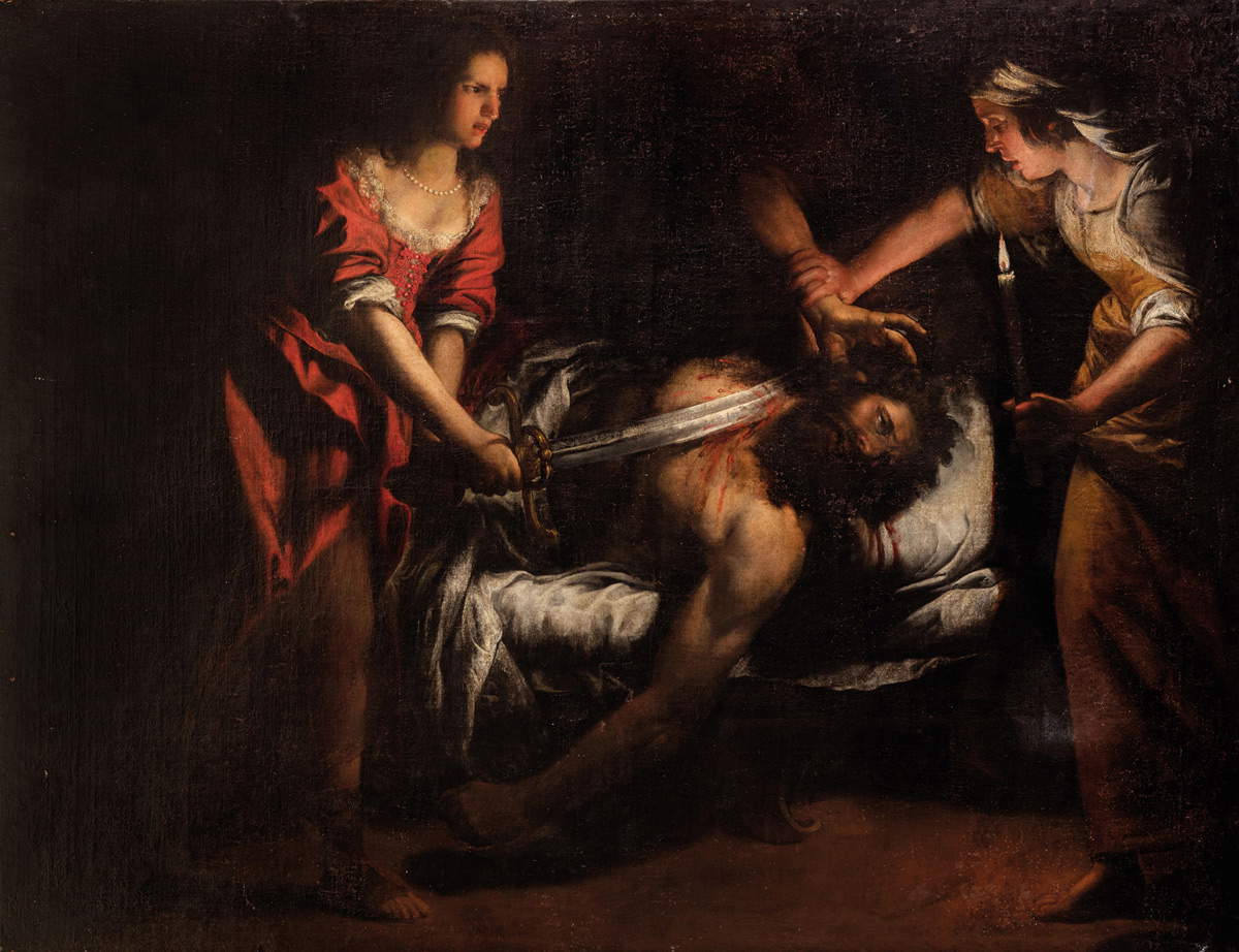 Domenico Fiasella, Judith y Holofernes (c. 1620-1630; óleo sobre lienzo, 150 x 200 cm; Reggio Emilia, Colección particular)
Domenico Fiasella, Judith y Holofernes (c. 1620-1630; óleo sobre lienzo, 150 x 200 cm; Reggio Emilia, Colección particular)