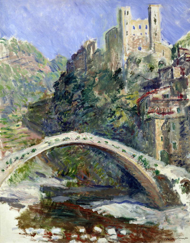 Claude Monet, Il Castello di Dolceacqua (1884; olio su tela, 92 x 73 cm; Parigi, Musée Marmottan Monet) 