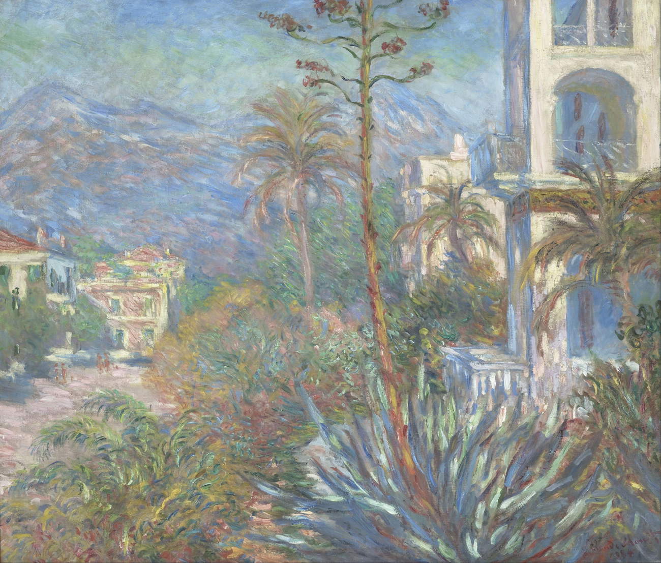 Claude Monet, Ville a Bordighera (1884; olio su tela, 115 x 130 cm; Parigi, Musée d'Orsay) 