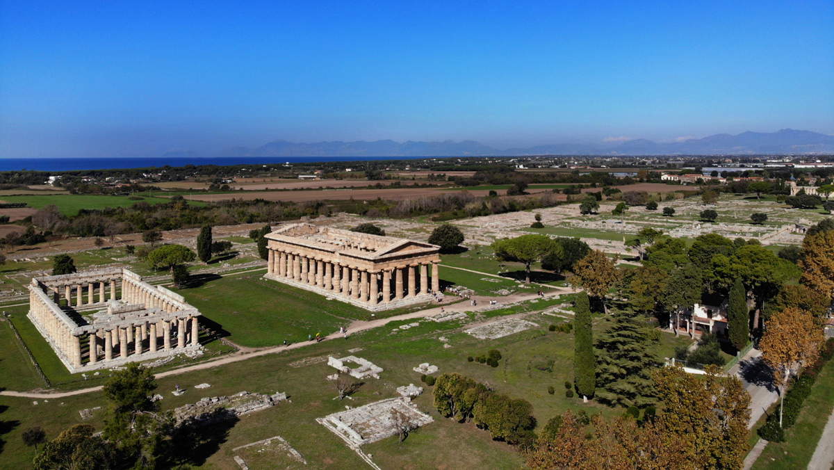 Paestum dall'alto