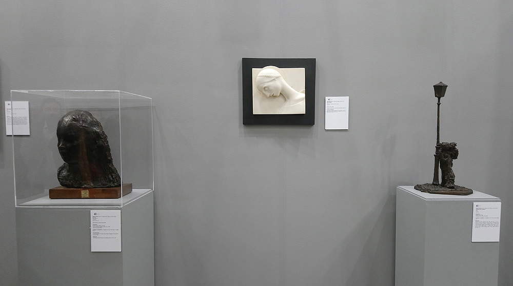 Wildt e Medardo Rosso allo stand di Russo 
