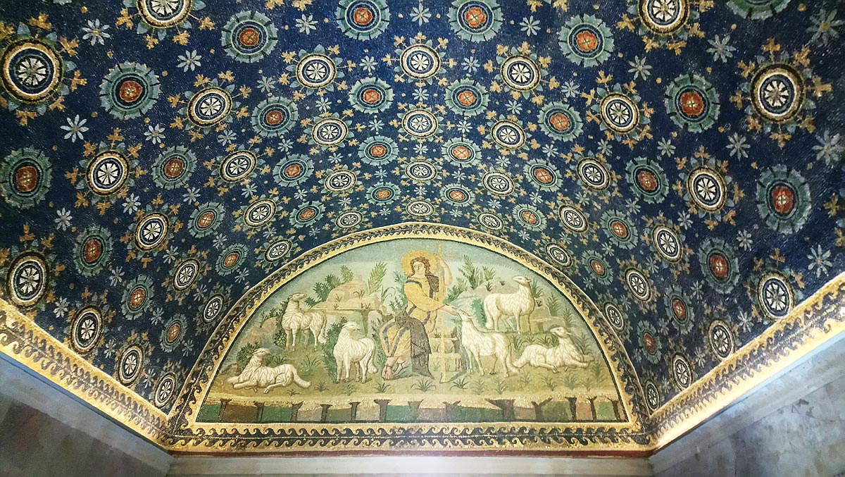 Ravenna, Mosaici della volta del Mausoleo di Galla Placidia