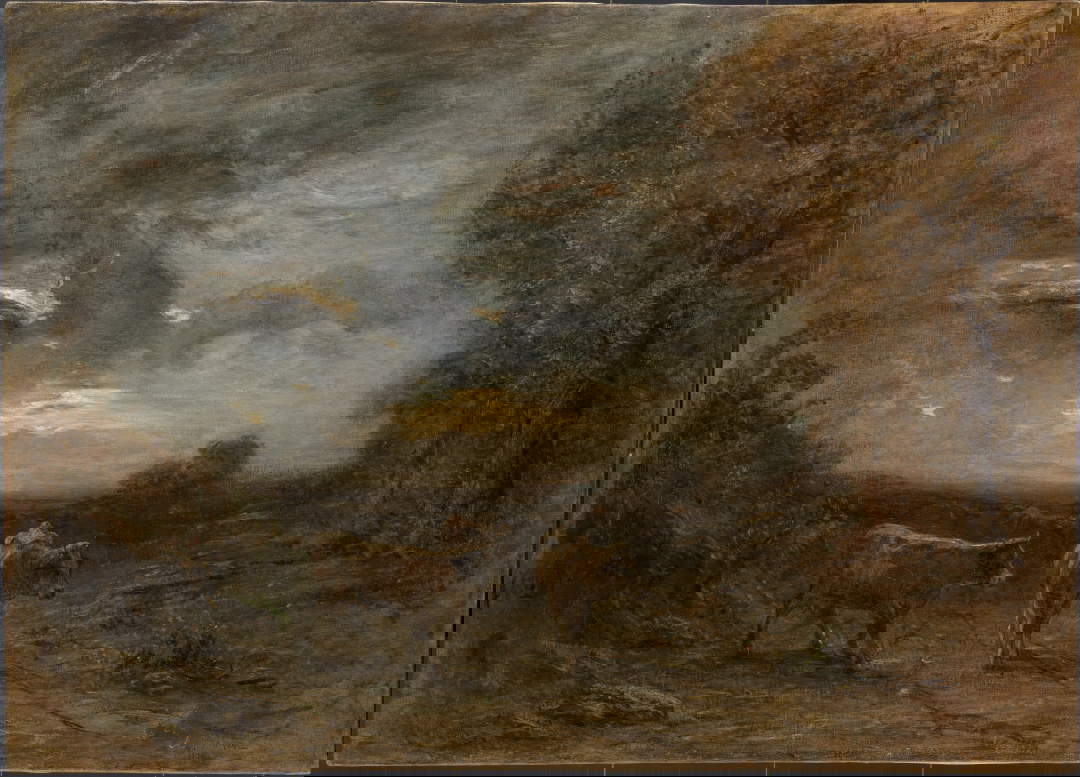 Antonio Fontanesi, Bufera imminente (1874; olio su tela, 102 x 141 cm; Reggio Emilia, Collezione Giorgio Zamboni)
 