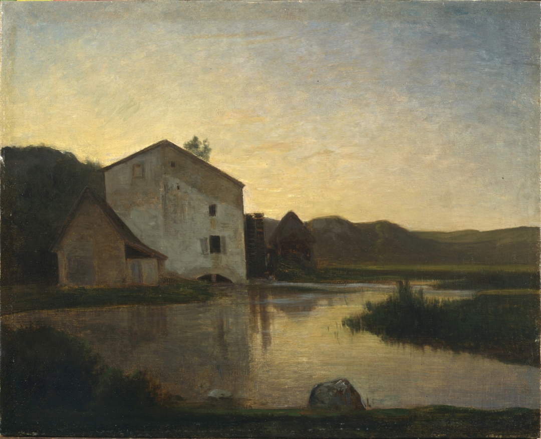 Antonio Fontanesi, Il mulino (1858-1859; olio su tela, 46,3 x 57,4 cm; Torino, GAM - Galleria Civica d'Arte Moderna e Contemporanea)
Antonio Fontanesi, Il mulino (1858-1859; olio su tela, 46,3 x 57,4 cm; Torino, GAM - Galleria Civica d'Arte Moderna e Contemporanea)