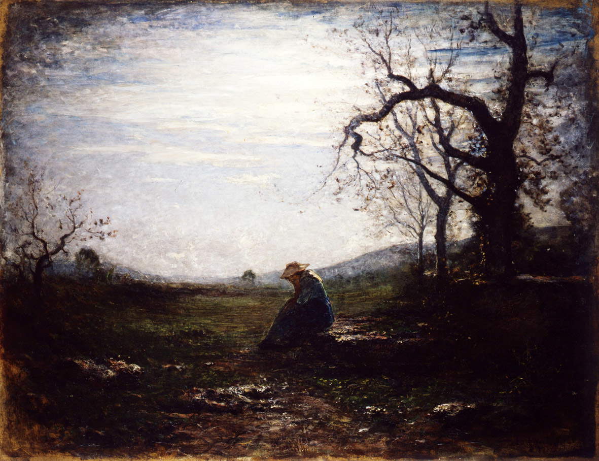 Antonio Fontanesi, Solitudine (1875; olio su tela, 115 x 150 cm; Reggio Emilia, Musei Civici)
Antonio Fontanesi, Solitudine (1875; olio su tela, 115 x 150 cm; Reggio Emilia, Musei Civici)