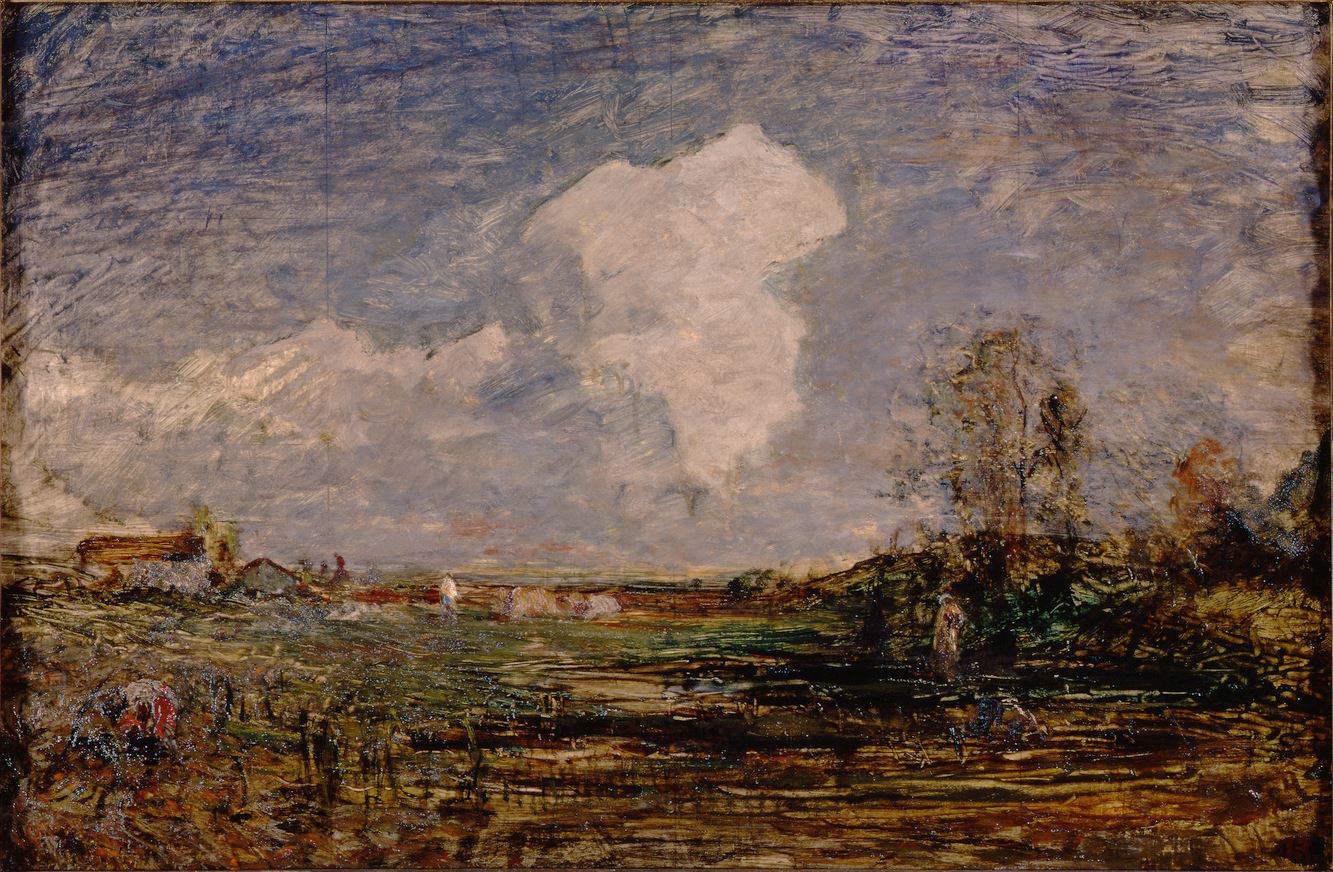 Antonio Fontanesi, Studio per Le nubi (1879-1880; olio su cartone, 51,7 x 75 cm; Torino, GAM - Galleria Civica d'Arte Moderna e Contemporanea)
Antonio Fontanesi, Studio per Le nubi (1879-1880; olio su cartone, 51,7 x 75 cm; Torino, GAM - Galleria Civica d'Arte Moderna e Contemporanea)