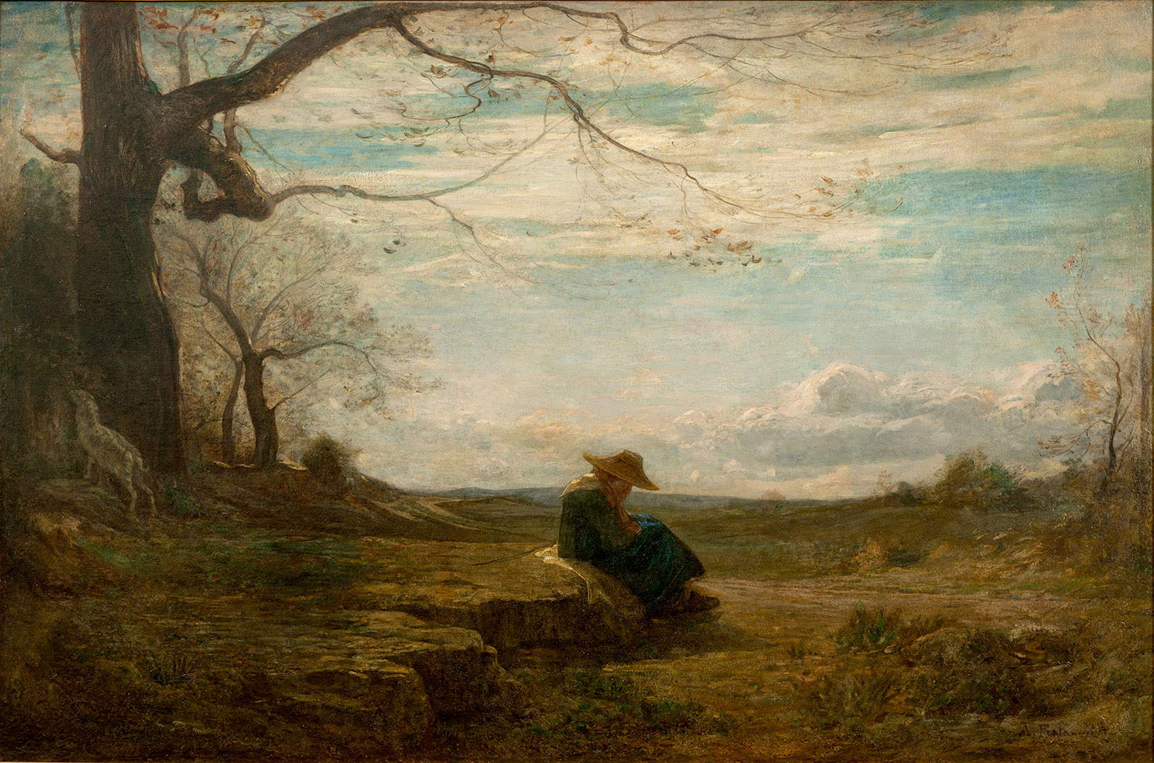 Antonio Fontanesi, November (1864; oil on canvas, 103 x 153 cm; Turin, GAM - Civic Gallery of Modern and Contemporary Art)