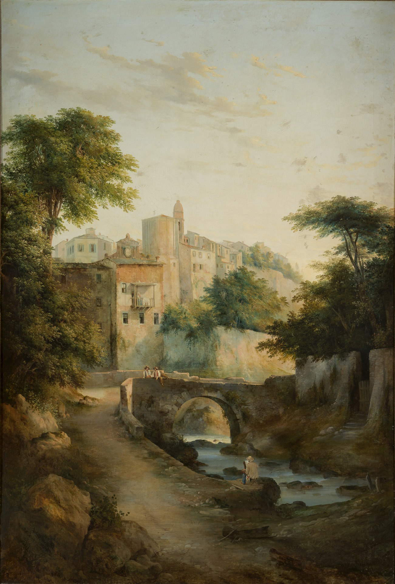 Antonio Fontanesi, Ponte sul torrente (1850 circa; olio su tela, 179 x 192 cm; Reggio Emilia, Collezione Fondazione Manodori)
Antonio Fontanesi, Ponte sul torrente (1845-1847 circa; olio su tela, 180 x 118 cm; Reggio Emilia, Collezione Fondazione Manodori)