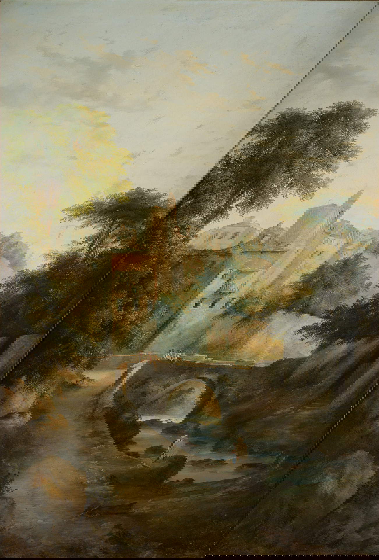 Antonio Fontanesi, Ponte sul torrente (1845-1847 circa; olio su tela, 180 x 118 cm; Reggio Emilia, Collezione Fondazione Manodori)
 