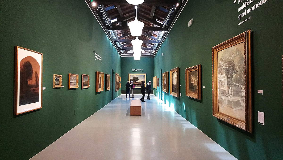 Sala della mostra Antonio Fontanesi e la sua eredità a Reggio Emilia, Palazzo dei Musei
Sala della mostra Antonio Fontanesi e la sua eredità a Reggio Emilia, Palazzo dei Musei