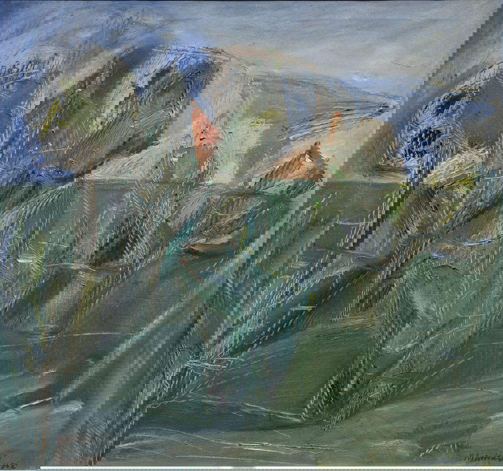 Pompilio Mandelli, Paesaggio (1952; olio su tela, 75 x 80 cm; Collezione privata)
 