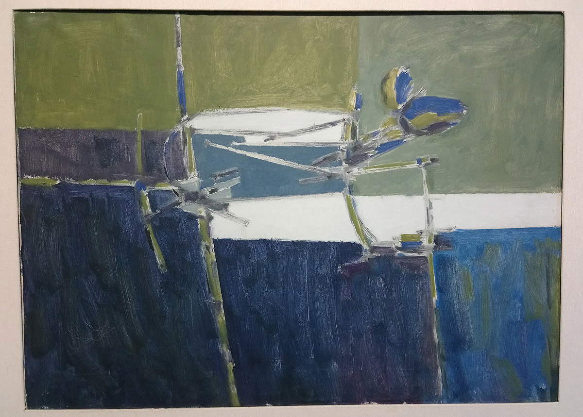 Sergio Romiti, Composizione (1954; olio su tela, 55 x 75 cm; Bologna, UniCredit Art Collection, Quadreria di Palazzo Magnani)
 