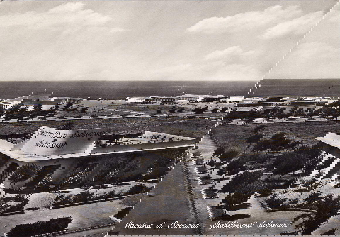 Marina di Carrara Postkarte von 1956 