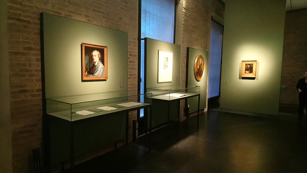 Una sala della mostra La fortuna della Scapiliata di Leonardo da Vinci
Una sala della mostra La fortuna della Scapiliata di Leonardo da Vinci