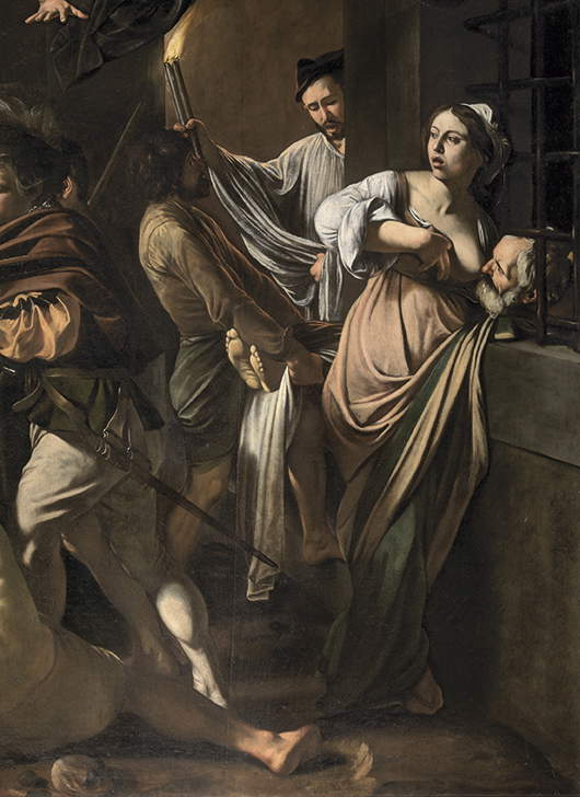 Caravaggio, Le Sette opere di misericordia, dettaglio