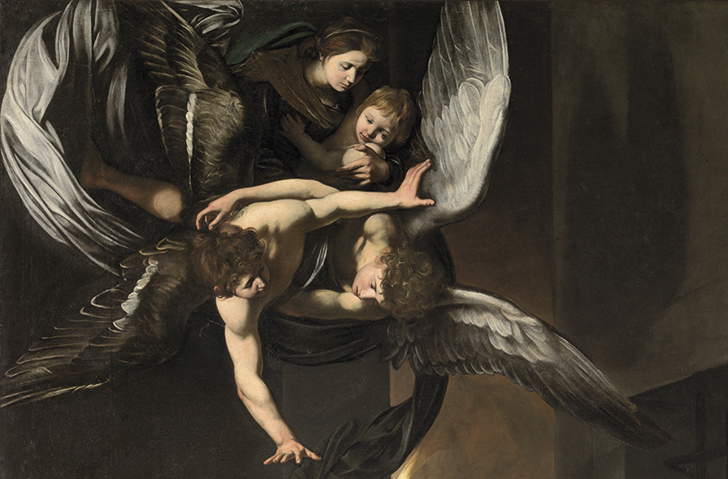 Caravaggio, Le Sette opere di misericordia, dettaglio