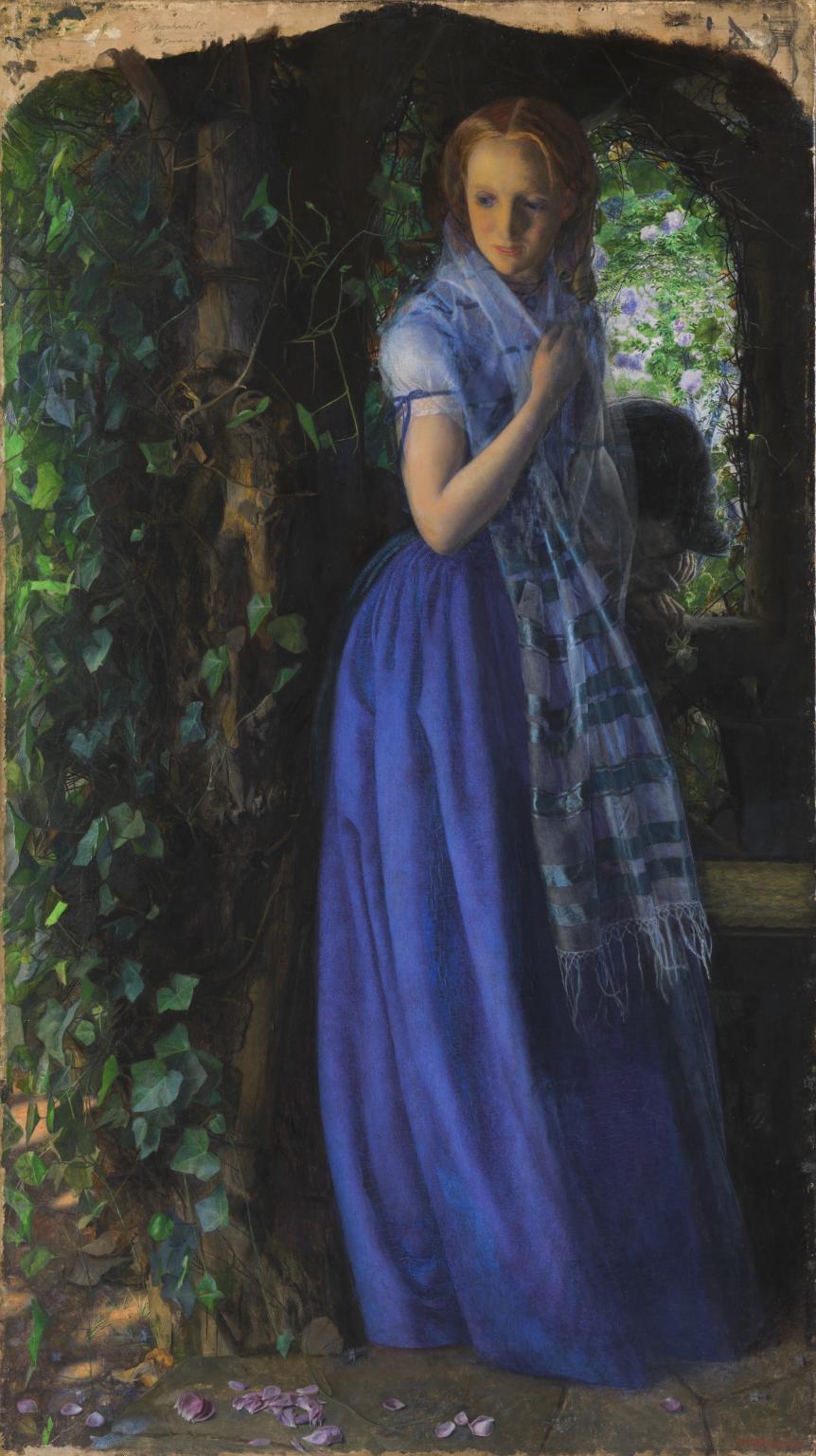 Arthur Hughes, Amore d'aprile (1855-1856; olio su tela, 88,9 x 49,5 cm; Londra, Tate Britain)