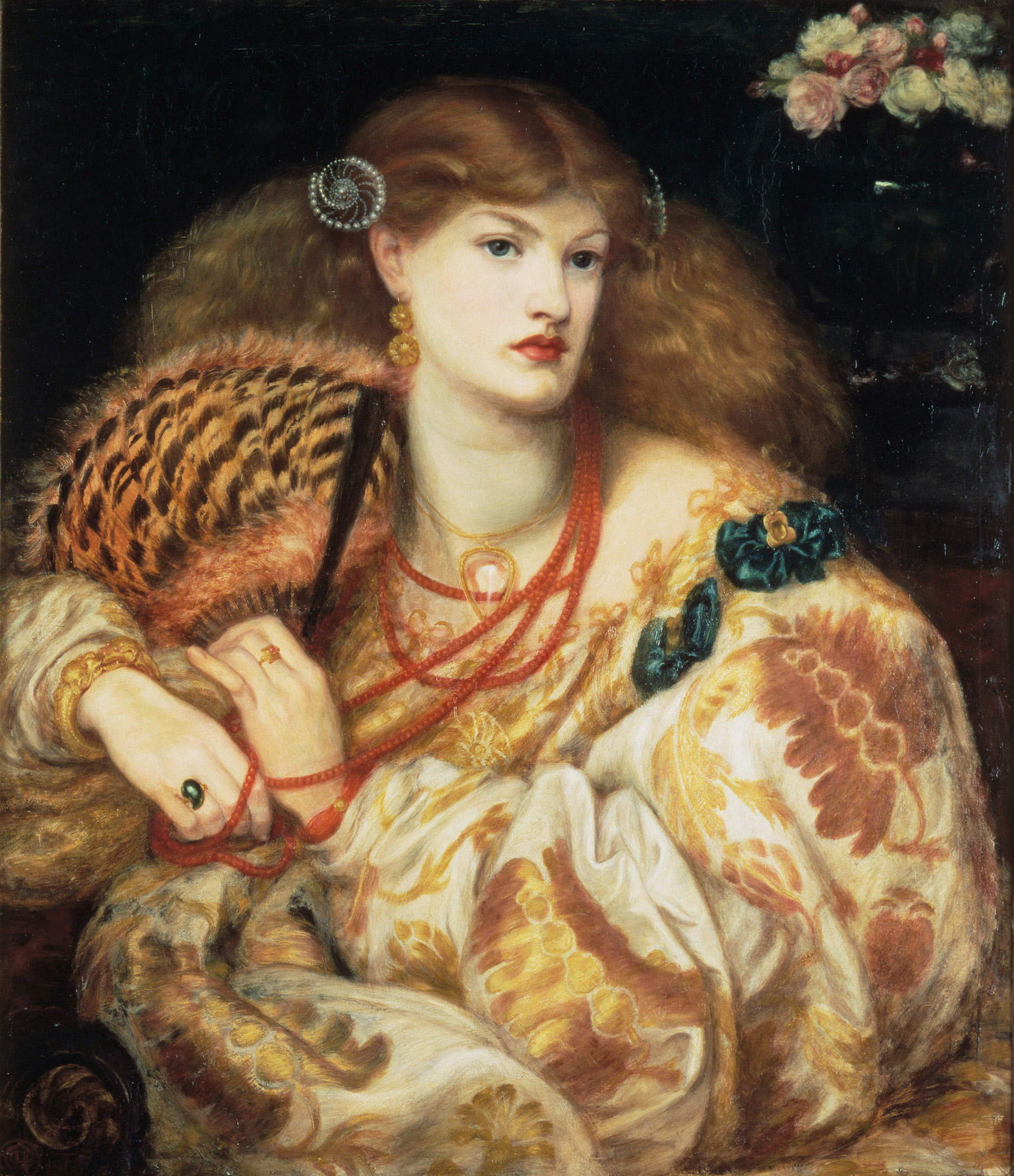 Dante Gabriel Rossetti, Monna Vanna (1866; olio su tela, 88,9 x 86,4 cm; Londra, Tate Britain)