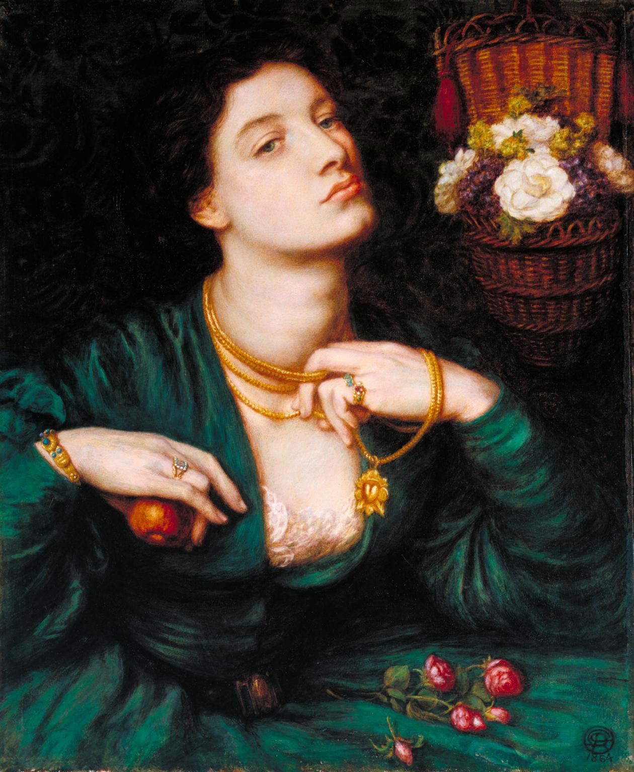 Dante Gabriel Rossetti, Monna Pomona (1864; acquerello e gomma arabica su carta, 47,6 x 39,3 cm; Londra, Tate Britain)